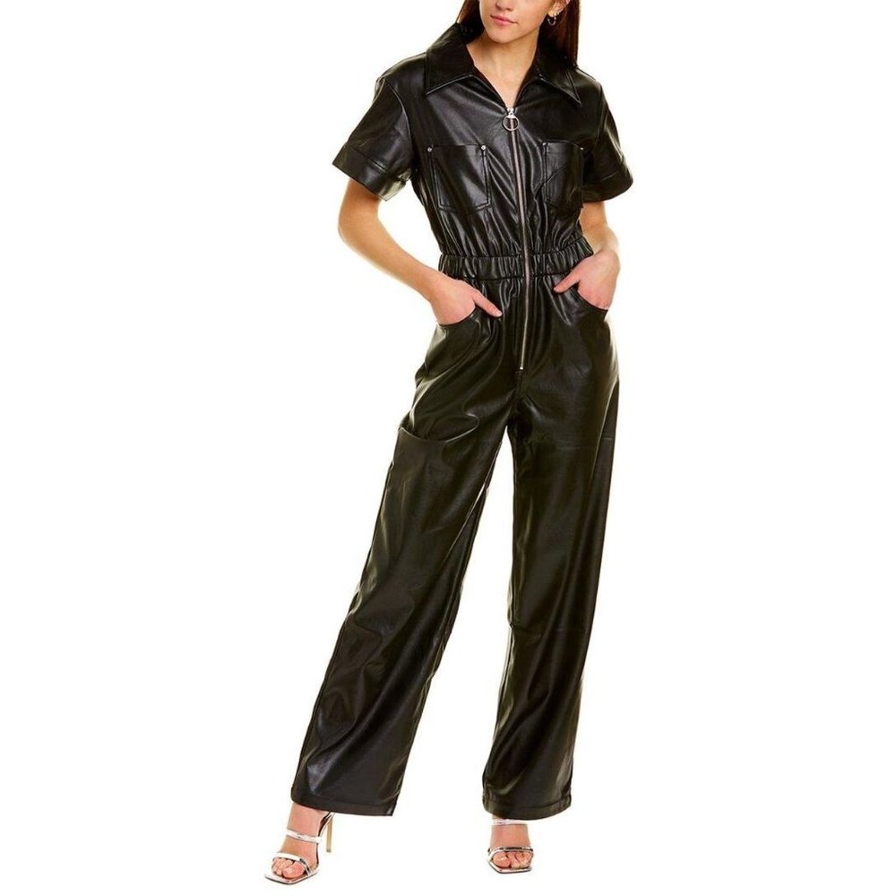 WeWoreWhat NWT Vegan Leather Flight Suit size XL